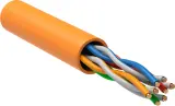 Кабель информационный ITK LC1-C5E04-127 кат.5E U/UTP 4X2X24AWG LSZH внутренний 305м оранжевый Image