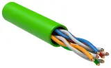 Кабель информационный ITK LC1-C5E04-122 кат.5E U/UTP 4X2X24AWG LSZH внутренний 305м зеленый Image