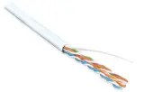 Кабель информационный Hyperline UUTP4-C5E-S24-IN-LSZH-WH-100 кат.5E U/UTP 4X2X24AWG LSZH внутренний 100м белый Image