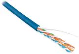 Кабель информационный Hyperline UUTP4-C5E-S24-IN-LSZH-BL-100 кат.5E U/UTP 4X2X24AWG LSZH внутренний 100м синий Image