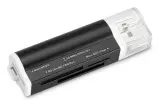 Устройство чтения карт памяти USB2.0 Buro BU-CR-3101 черный Image