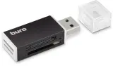 Устройство чтения карт памяти USB2.0 Buro BU-CR-3104 черный Image