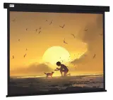 Экран Cactus 150x150см Wallscreen CS-PSW-150X150-BK 1:1 настенно-потолочный рулонный черный Image