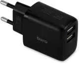 Сетевое зар./устр. Buro BUWH1 15.5W 3.1A 2xUSB универсальное черный (BUWH15S200BK) Image