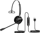 Гарнитура для ip телефонов Fanvil HT301-U USB Headset, Leather cushions, 260° bendable boom arm, Dual Color LED Indicator, Supports ENC technology Noise Cancellation, Mono Headset Image