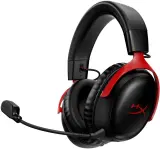 Наушники с микрофоном HyperX Cloud III (Wireless) черный/красный мониторные Radio оголовье (77Z46AA) Image