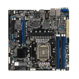 Серверная материнская плата ASUS Motherboard P12R-M,1xLGA1200,4x3200/2933/2666UDIMM(upto128GB),6xSATA3 6Gb/s p,1xM.2,2xPCIe Gen4 slot(1x16/1x8),2x1GbE,3Y Wr Image