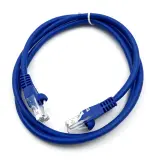 Патч-корд Buro UTP 4 пары cat5E CCA molded 1м голубой RJ-45 (m)-RJ-45 (m) Image