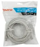 Патч-корд Buro UTP 4 пары cat6 CCA molded 10м серый RJ-45 (m)-RJ-45 (m) Image