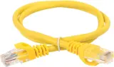 Патч-корд ITK Generica PC05-C5EU-3M-G U/UTP не экранированный RJ-45 вил.-вилка RJ-45 кат.5E 3м желтый ПВХ (уп.:1шт) Image