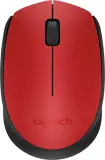 Мышь Logitech M171 красный/черный оптическая (1000dpi) беспроводная USB для ноутбука (2but) Image