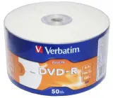 Диск DVD-R Verbatim 4.7Gb 16x bulk (50шт) Printable (43793) Image