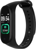 Фитнес браслет с измерениями температуры тела IRBIS Termo Band 0.96, step, calories, body temp, heart rate, clock, blood pressure, 90mAh Black Band Image