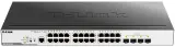 Коммутатор D-Link DGS-3000-28LP/B1A 24x1Гбит/с 4SFP 24PoE 193W управляемый Image