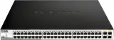 Коммутатор D-Link DGS-1210-52MPP/E2A (L2) 48x1Гбит/с 4SFP 48PoE 740W управляемый Image