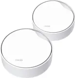 Бесшовный Mesh роутер TP-Link Deco X50-PoE (DECO X50-POE(2-PACK)) AX3000 1000/2500BASE-T белый (упак.:2шт) Image