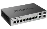 Коммутатор D-Link Managed L2 Metro Ethernet Switch 8х1000Base-T, 2хCombo 1000Base-T/SFP, Surge 6KV, CLI Image