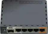 Маршрутизатор MikroTik hEX S with Dual Core 880MHz MHz CPU, 256MB RAM, 5 Gigabit LAN ports, SFP, USB, PoE-out on port #5, RouterOS L4, plastic case, PSU Image