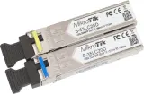 Трансивер MikroTik Pair of SFP modules, S-35LC20D (1.25G SM 20km T1310nm/R1550nm, Single LC-connector) + S-53LC20D (1.25G SM 20km T1550nm/R1310nm, Single LC-connector) Image