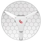 Точка доступа MikroTik LHG 60G (60GHz antenna, 802.11ad wireless, four core 716MHz CPU, 256MB RAM, 1x Gigabit LAN, RouterOS L3, POE, PSU) for use as CPE in Point -to-Multipoint setups for connections up to 800m Image