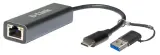 Концетратор usb D-Link USB-C to 2.5G Ethernet Adapter + USB-A to USB-C Adapter Image