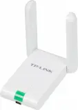 Сетевой адаптер TP-Link TL-WN822N, N300 Wi-Fi USB-адаптер высокого усиления, до 300 Мбит/с на 2,4 ГГц, 2 внешние антенны с высоким коэффициентом усиления, Mini USB 2.0, удлинительный кабель, кнопка WPS Image