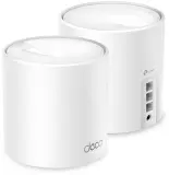 TP-Link Deco X50(2-pack), AX3000 Домашняя Mesh Wi-Fi 6 система, 2 устройства, до 574 Мбит/с на 2,4 ГГц + до 2402 Мбит/с на 5 ГГц, 2 встр. антенны, 3 гиг. порта (WAN/LAN) Image