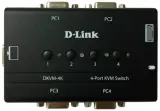 Переключатель D-Link 4-port KVM Switch, VGA+PS/2 ports Image