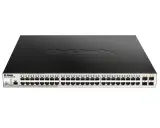 Коммутатор D-Link DGS-1210-52MPP/ME/B (L2) 48x1Гбит/с 4SFP 48PoE 740W управляемый Image