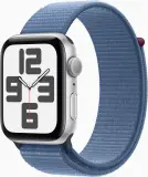 Смарт-часы Apple Watch SE 2023 A2723 44мм OLED корп.серебристый Nike Sport Loop рем.синий (MRW03LL/A) Image