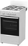 Плита Газовая Darina A 3001 W белый/черный реш.сталь Image