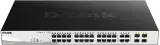 Коммутатор D-Link DGS-1210-28MP DGS-1210-28MP/F 24x1Гбит/с 4xКомбо(1000BASE-T/SFP) 24PoE+ 370W настраиваемый Image