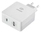 Сетевое зар./устр. Digma DGPD-45W-WG 45W 3A+2.4A (PD) USB-C/USB-A универсальное белый Image