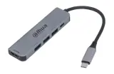 Док станция DAHUA  Док станция 7 in 1 USB 3.1 Type-C to USB 3.0 + HDMI + SD/TF + PD Docking Station Image