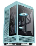 Корпус Thermaltake The Tower 100 Turquoise без БП miniITX 1x120mm 3x140mm 2xUSB3.0 audio bott PSU Image