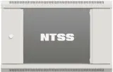 Шкаф коммутационный NTSS Премиум (NTSS-W6U6045GS-2) настенный 6U 600x450мм пер.дв.стекл 60кг серый 365мм 16кг 220град. 370мм IP20 сталь Image