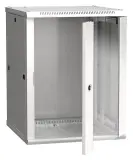 Шкаф коммутационный ITK Linea W (LWR3-12U66-GF) настенный 12U 600x600мм пер.дв.стекл задн.дв.стал.лист 90кг серый 500мм 32кг 200град. 635мм IP20 IK08 сталь Image