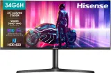 Монитор Hisense 34" 34G6H черный VA LED 1ms 21:9 HDMI HAS Piv 400cd 178гр/178гр 3440x1440 165Hz FreeSync Premium DP WQ 7.6кг Image