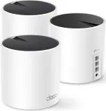 Бесшовный Mesh роутер TP-Link Deco X55 (DECO X55(3-PACK)) AX3000 10/100/1000BASE-TX белый (упак.:1шт) Image