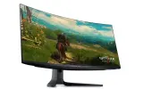 Монитор Dell 34.18" AW3423DWF,Curved QD-OLED Gaming Monitor  , 3440 x 1440 (DisplayPort: 165 Hz, HDMI: 100 Hz), 0.1 ms (gray-to-gray), 250 cd/m2 (typical); 1000 cd/m2 (peak), 1M: 1 (typical) Image