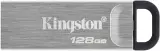 Флеш Диск Kingston 128Gb DataTraveler Kyson DTKN/128GB USB3.1 серебристый/черный Image