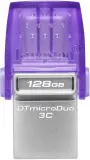 Флеш Диск Kingston 128Gb DataTraveler microDuo 3C DTDUO3CG3/128GB USB3.0 фиолетовый Image