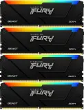 Память DDR4 4x8GB 3600MHz Kingston KF436C17BB2AK4/32 Fury Beast RGB RTL Gaming PC4-28800 CL17 DIMM 288-pin 1.35В kit single rank с радиатором Ret Image