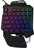 Игровой блок Оклик 703GK черный USB for gamer LED (подставка для запястий) (1533151) Image