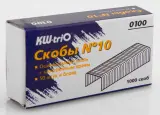 Скобы для степлера N10 Kw-Trio 0100 оцинкованные кор.карт. (упак.:1000шт.) Image