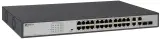 Коммутатор ORIGO Unmanaged Switch 26x1000Base-T (24x1000Base-T PoE), 2xCombo 1000Base-T/SFP, PoE Budget 370W, Long-range PoE up to 250m, 19" w/brackets Image