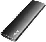 Ssd накопитель Netac Z SLIM Black 1TB USB 3.2 Gen 2 Type-C External SSD, R/W up to 550MB/480MB/s,with USB-C to USB-A cable and USB-A to USB-C adapter 3Y wty Image