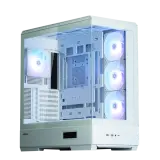 Корпус ZALMAN P50 DS, ATX, WHITE, WINDOW, 2x3.5", 3x2.5", 1xUSB TYPE-C, 2xUSB3.0, SIDE 3x120mm ARGB, REAR 1x120mm ARGB Image