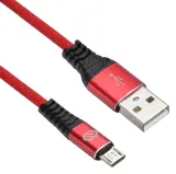 Кабель Digma MICROUSB-1.2M-BRAIDED-R USB (m)-micro USB (m) 1.2м красный Image