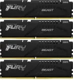 Память DDR5 4x16GB 5200MHz Kingston KF552C40BBK4-64 Fury Beast Black RTL Gaming PC5-41600 CL40 DIMM 288-pin 1.25В kit single rank с радиатором Ret Image